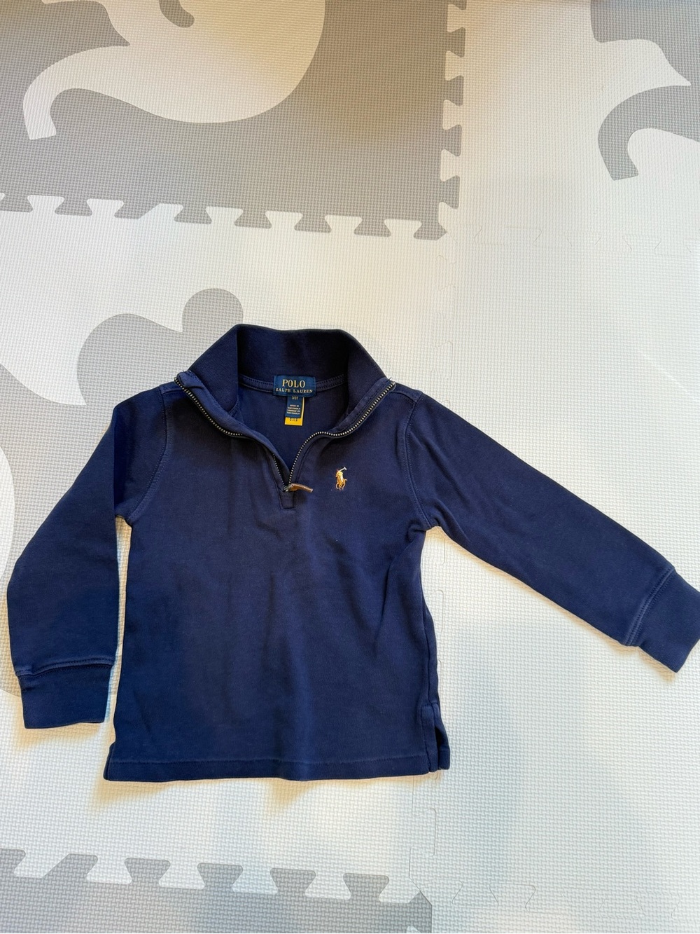 Polo by Ralph Lauren Navy Blue Quarter-Zip Kids Pullover